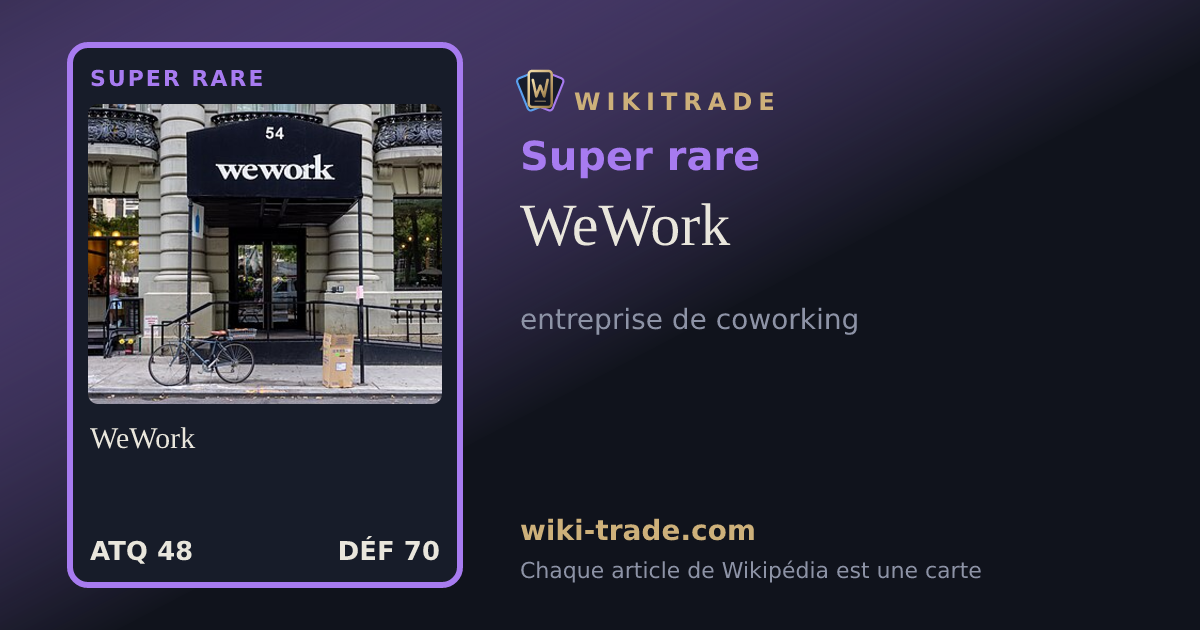 WeWork — carte Super rare