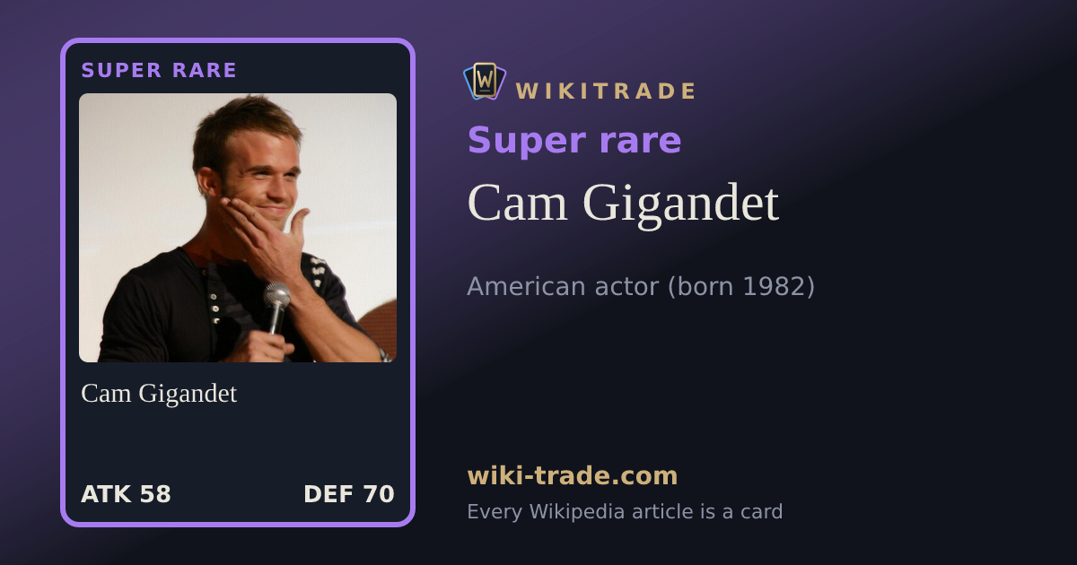 Cam Gigandet — Super rare card