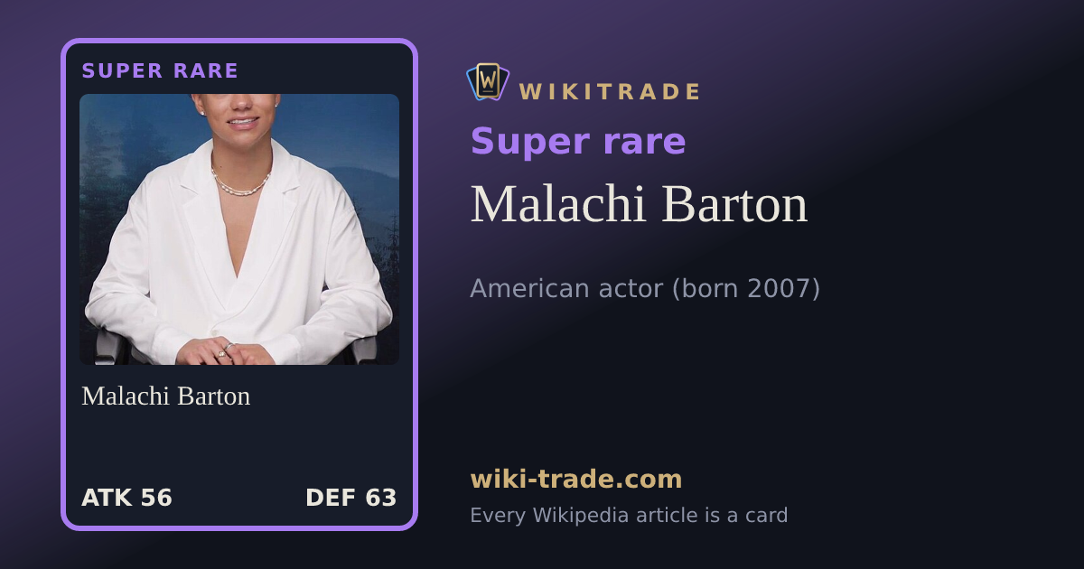 Malachi Barton — Super rare card