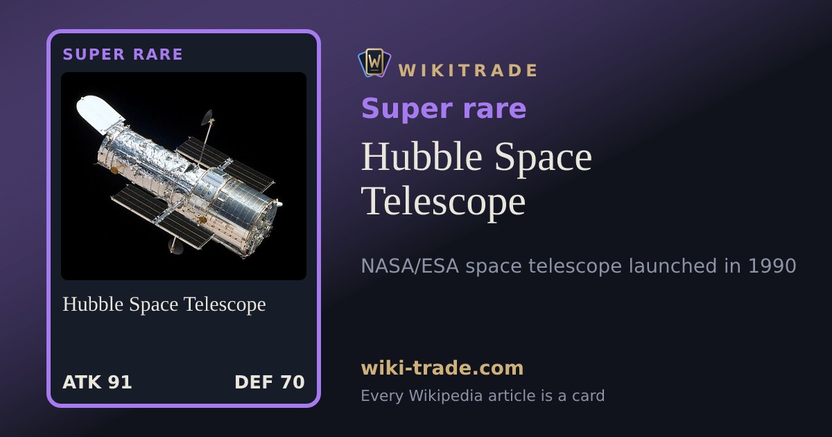 Hubble Space Telescope — Super rare card