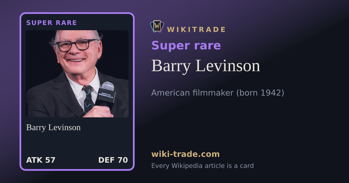 Barry Levinson — Super rare card