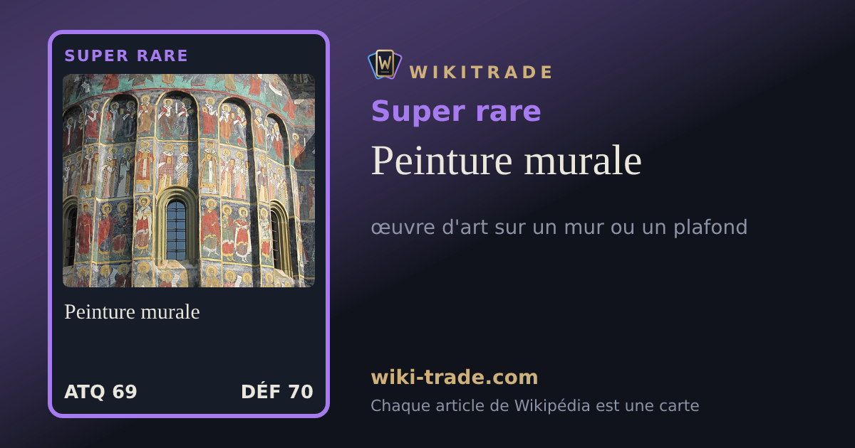 Peinture murale — carte Super rare