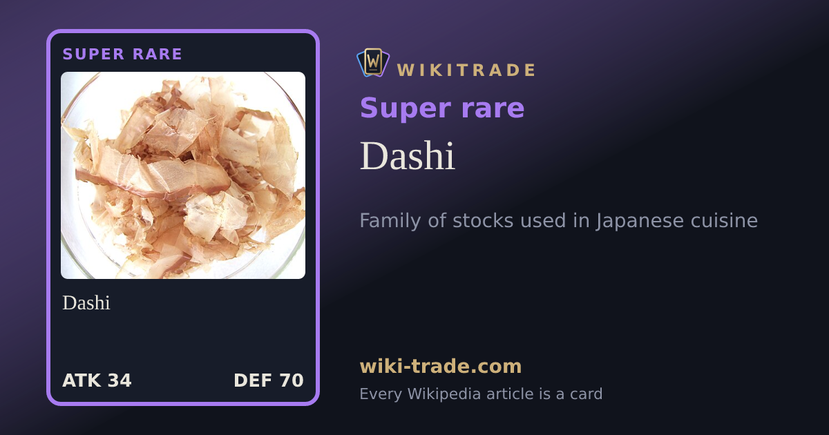Dashi — Super rare card