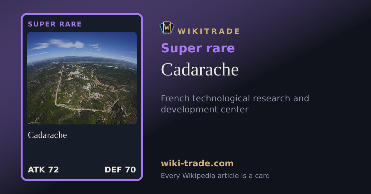 Cadarache — Super rare card