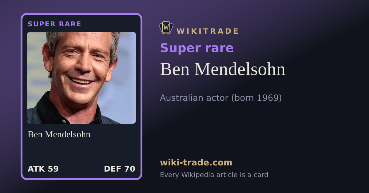 Ben Mendelsohn — Super rare card