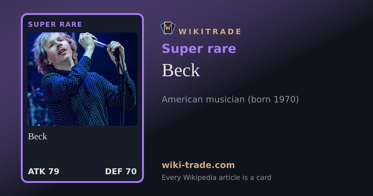 Beck — Super rare card