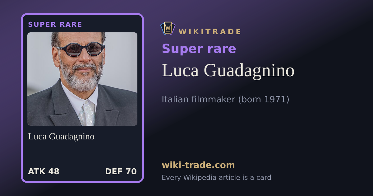 Luca Guadagnino — Super rare card