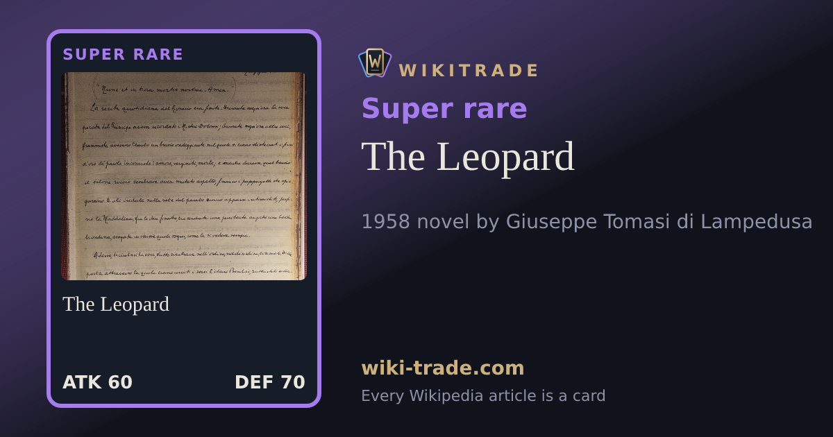 The Leopard — Super rare card