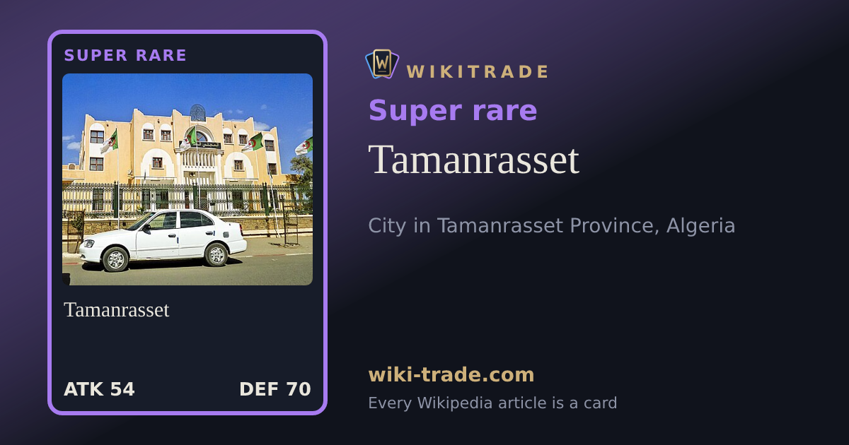 Tamanrasset — Super rare card
