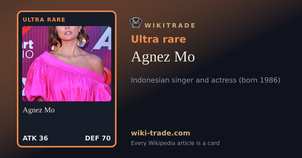 Agnez Mo — Ultra rare card