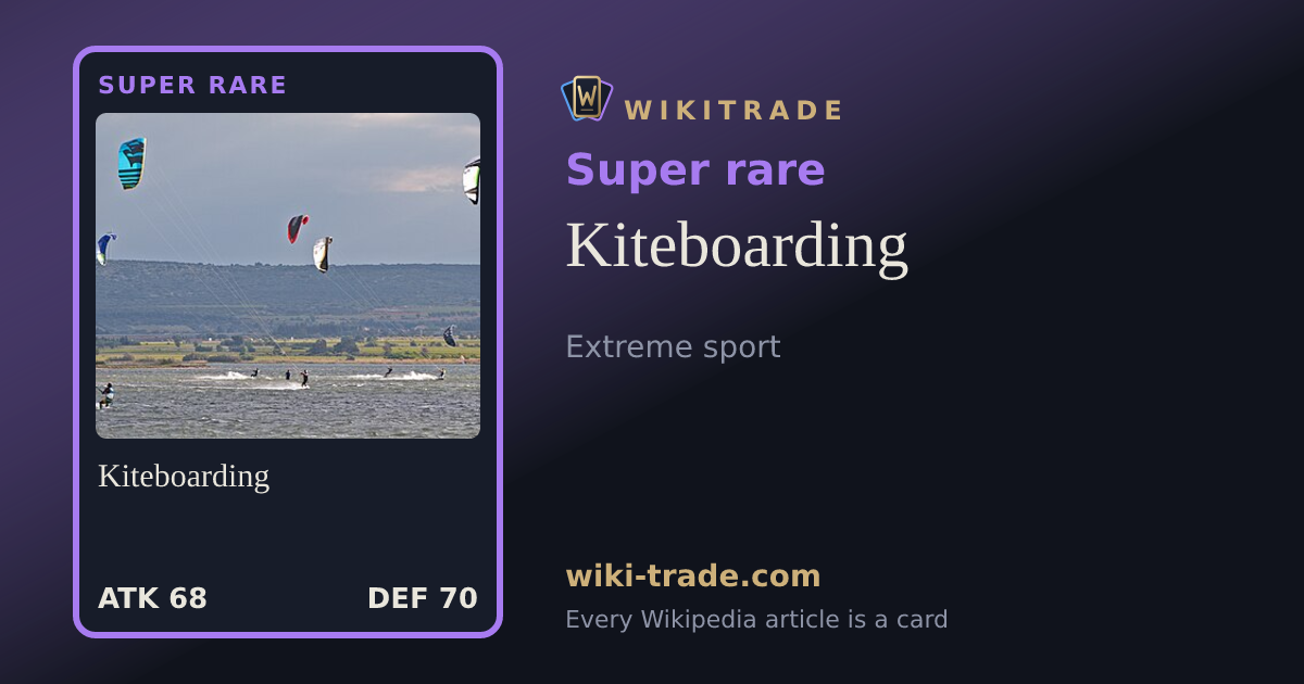 Kiteboarding — Super rare card