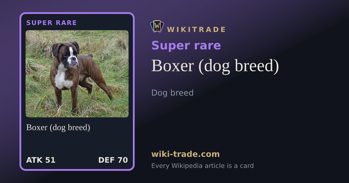 Boxer (dog breed) — Super rare card