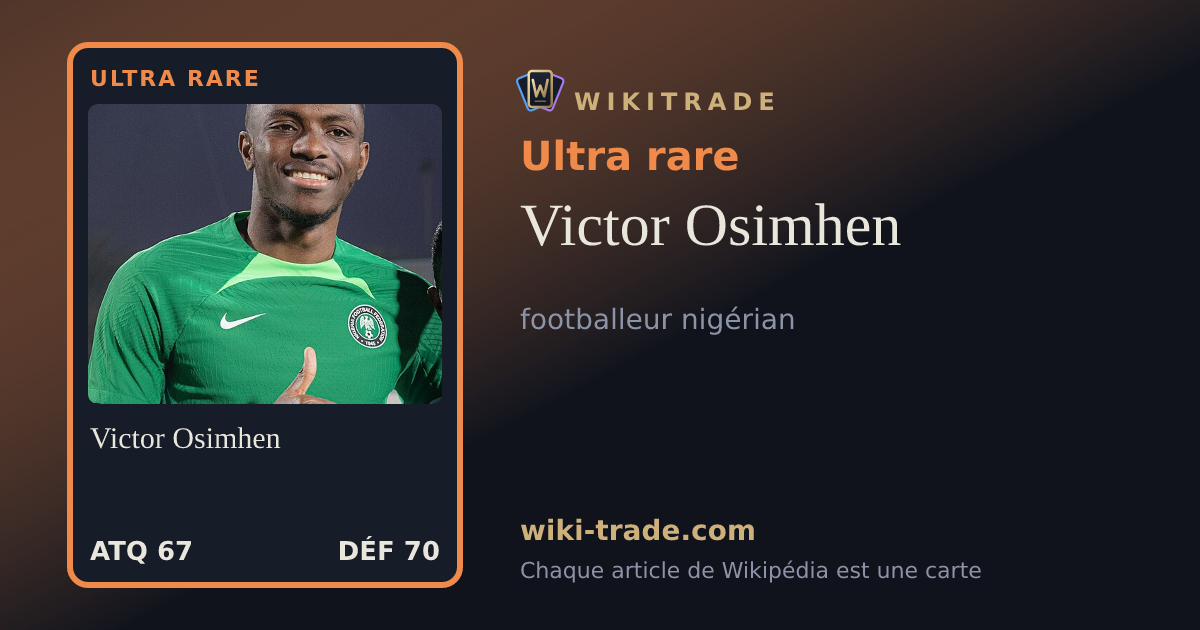 Victor Osimhen — carte Ultra rare