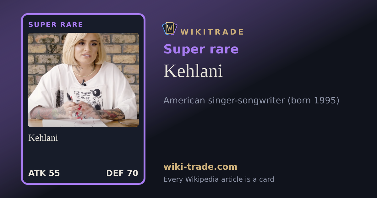 Kehlani — Super rare card
