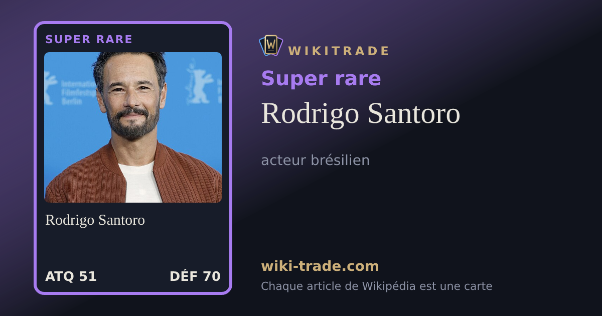 Rodrigo Santoro — carte Super rare