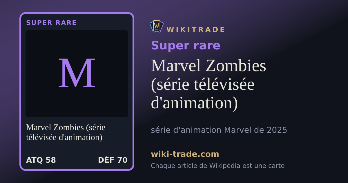Marvel Zombies (série télévisée d'animation) — carte Super rare