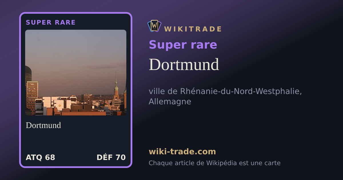 Dortmund — carte Super rare