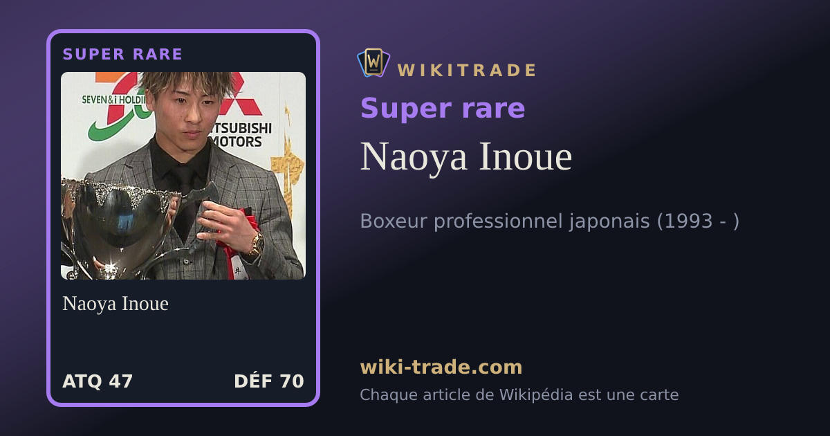 Naoya Inoue — carte Super rare