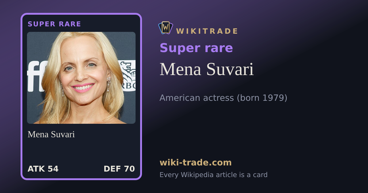 Mena Suvari — Super rare card