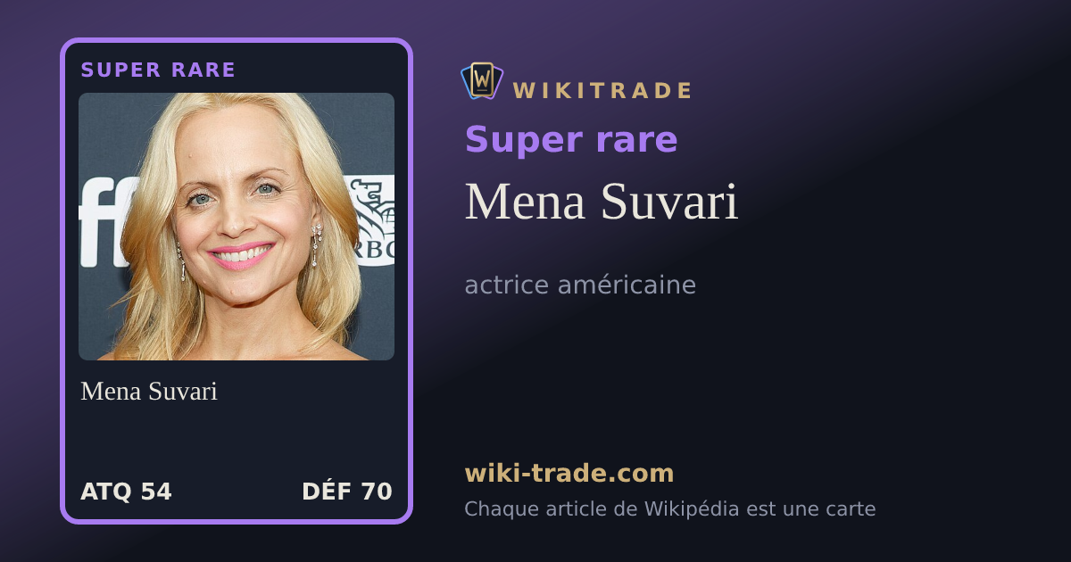 Mena Suvari — carte Super rare