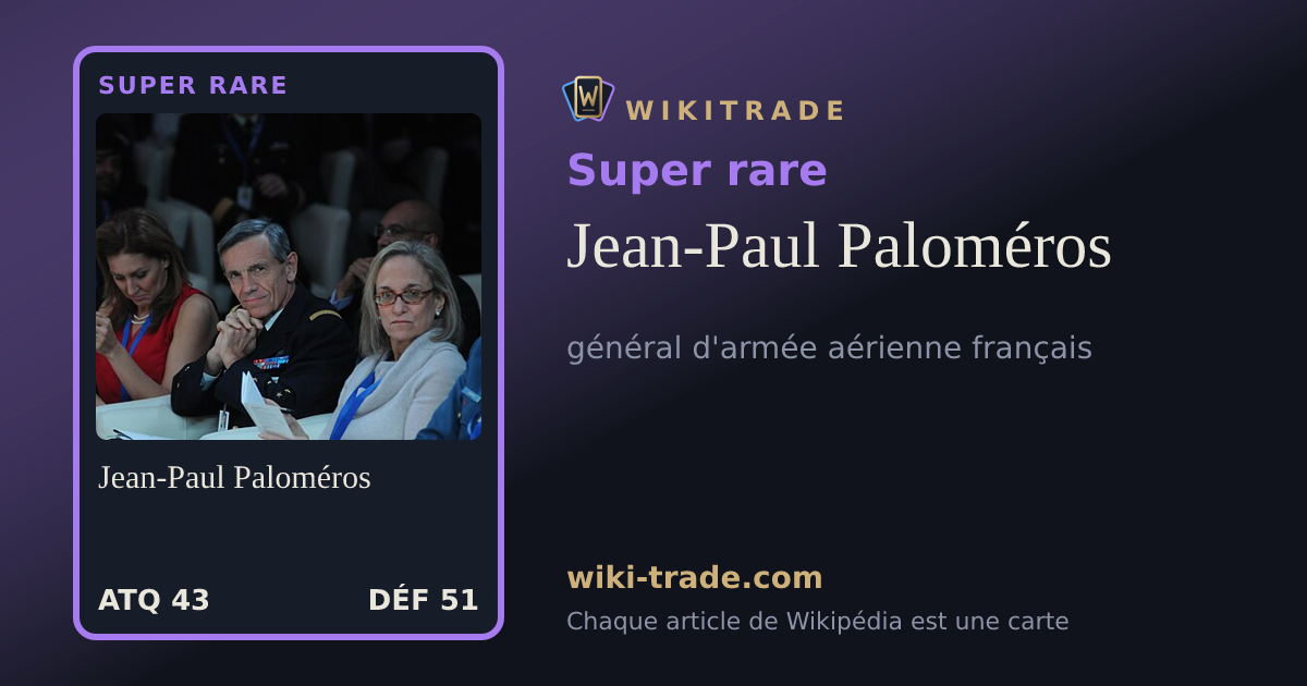 Jean-Paul Paloméros — carte Super rare