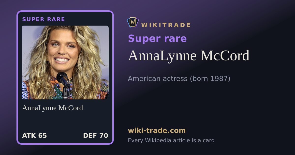 AnnaLynne McCord — Super rare card