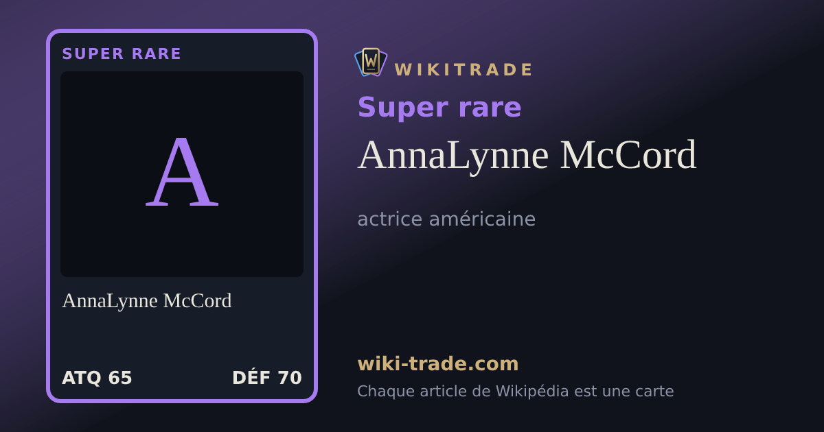AnnaLynne McCord — carte Super rare