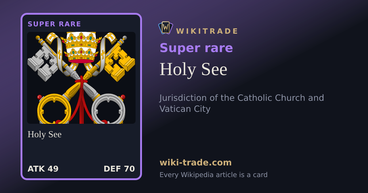 Holy See — Super rare card