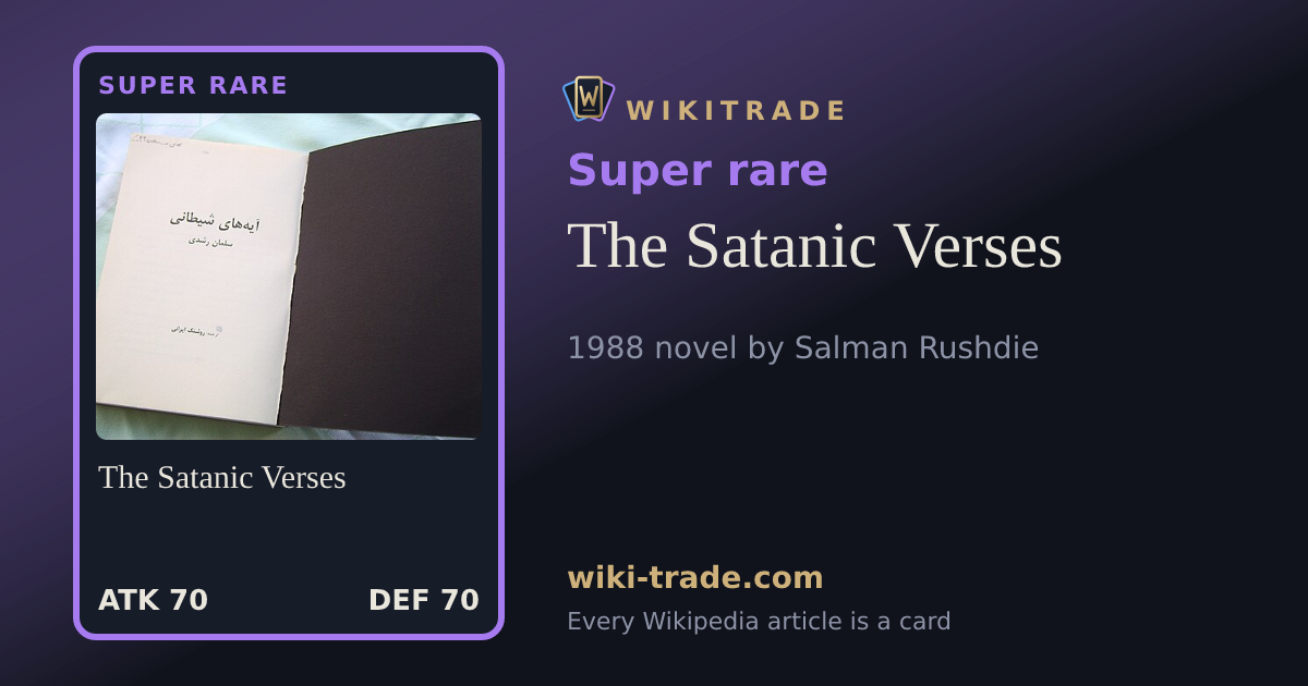 The Satanic Verses — Super rare card