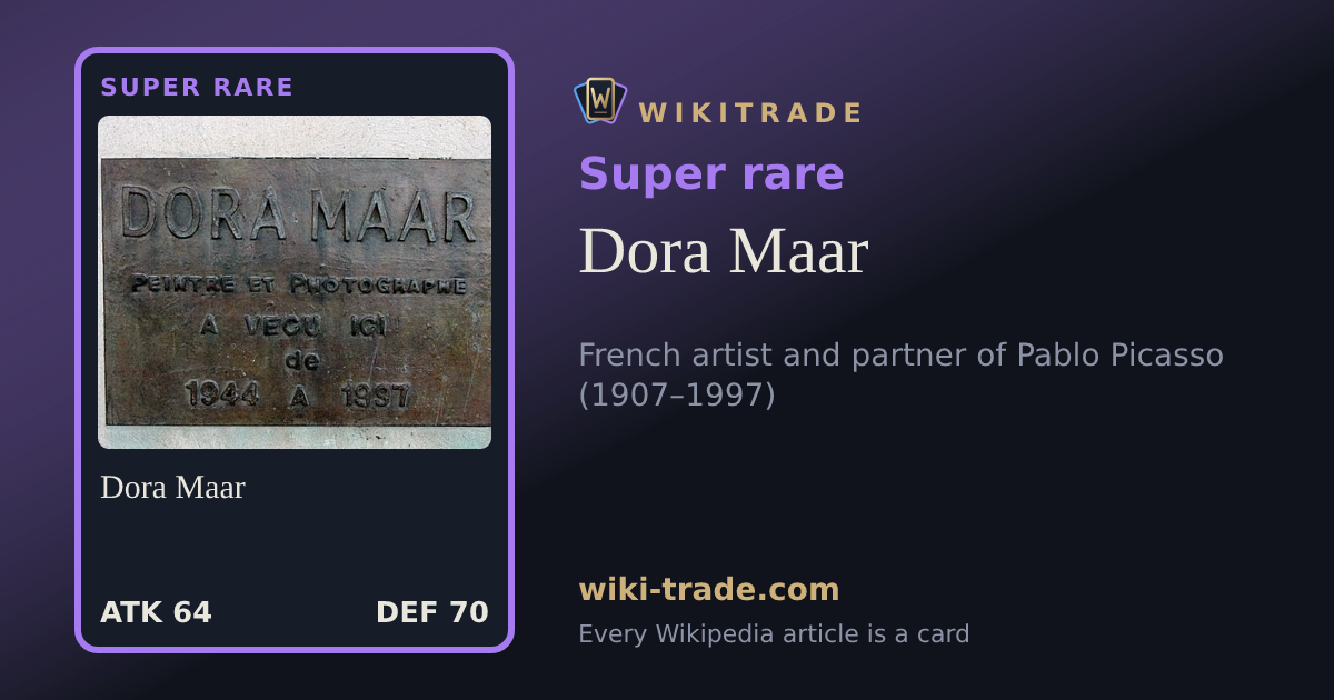 Dora Maar — Super rare card