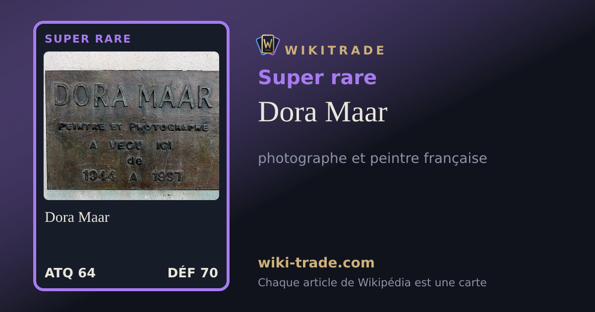 Dora Maar — carte Super rare