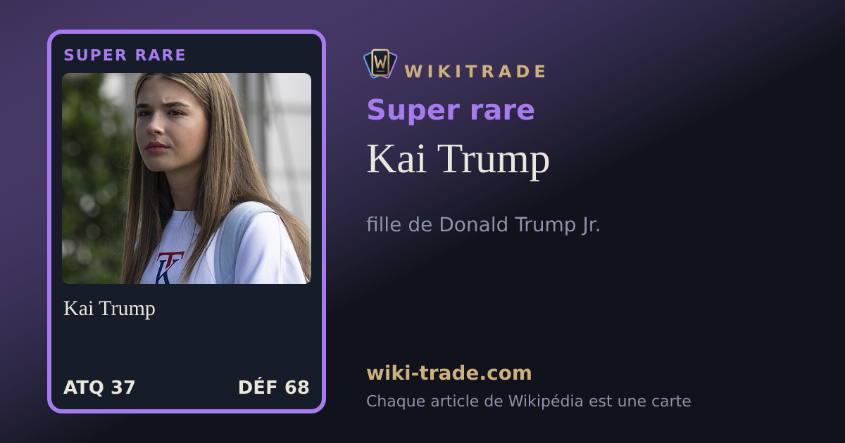 Kai Trump — carte Super rare