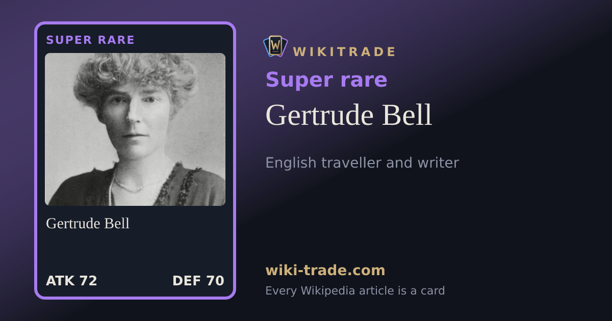 Gertrude Bell — Super rare card