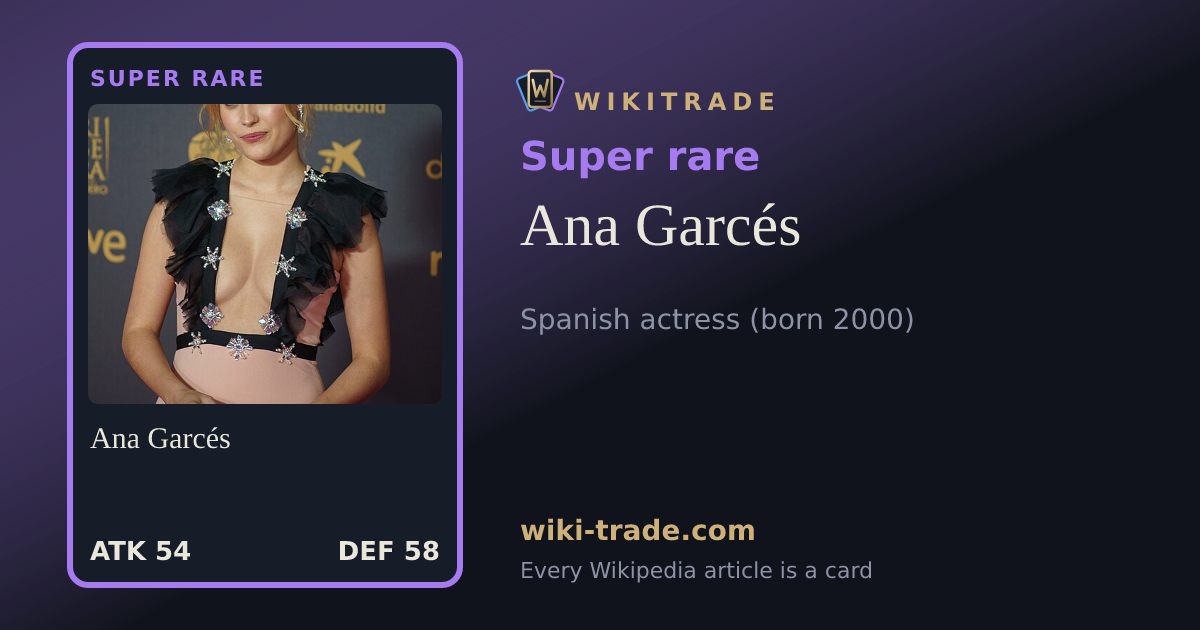 Ana Garcés — Super rare card