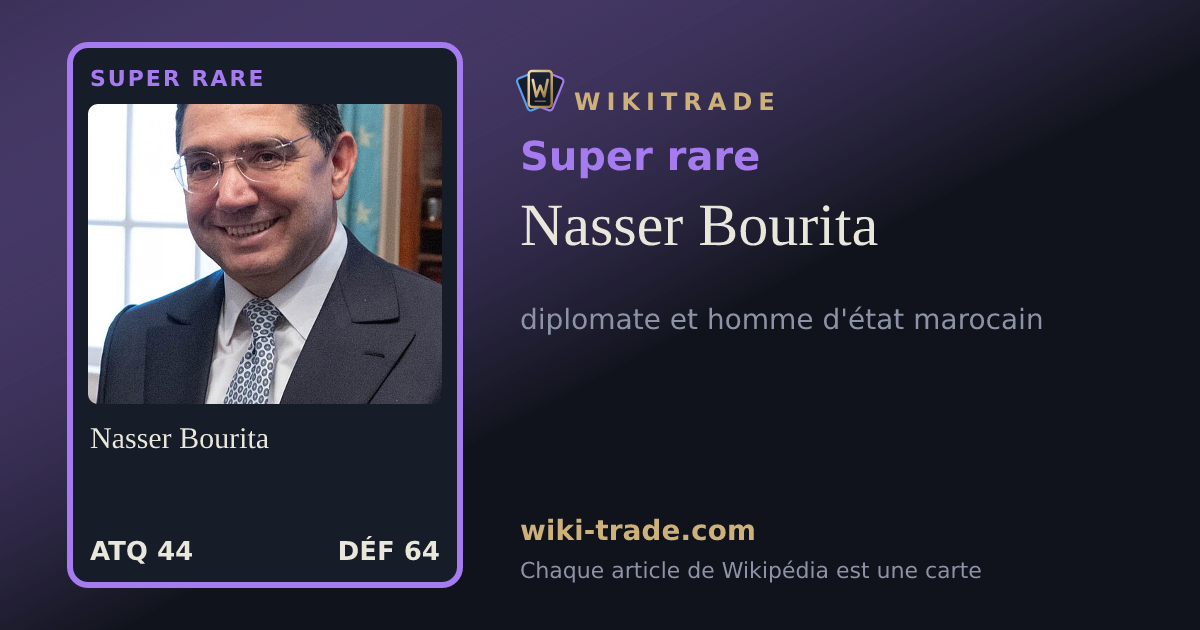 Nasser Bourita — carte Super rare
