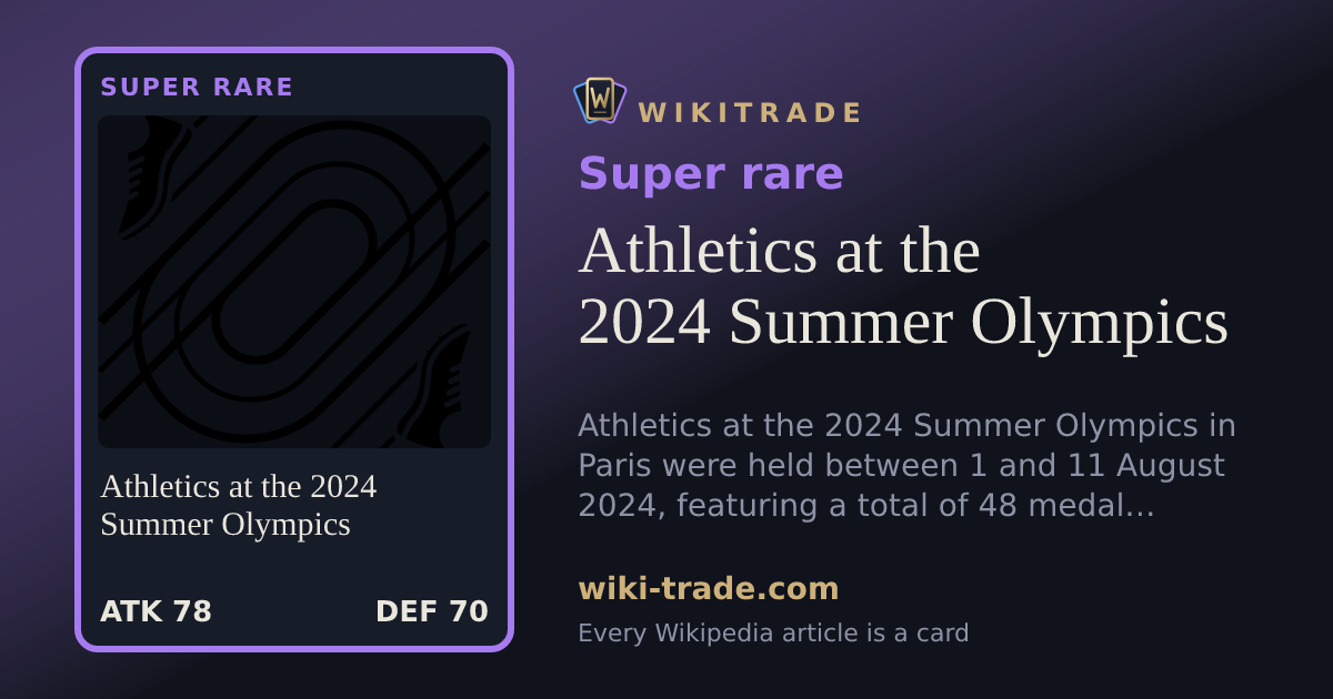 Athletics at the 2024 Summer Olympics — Super rare card