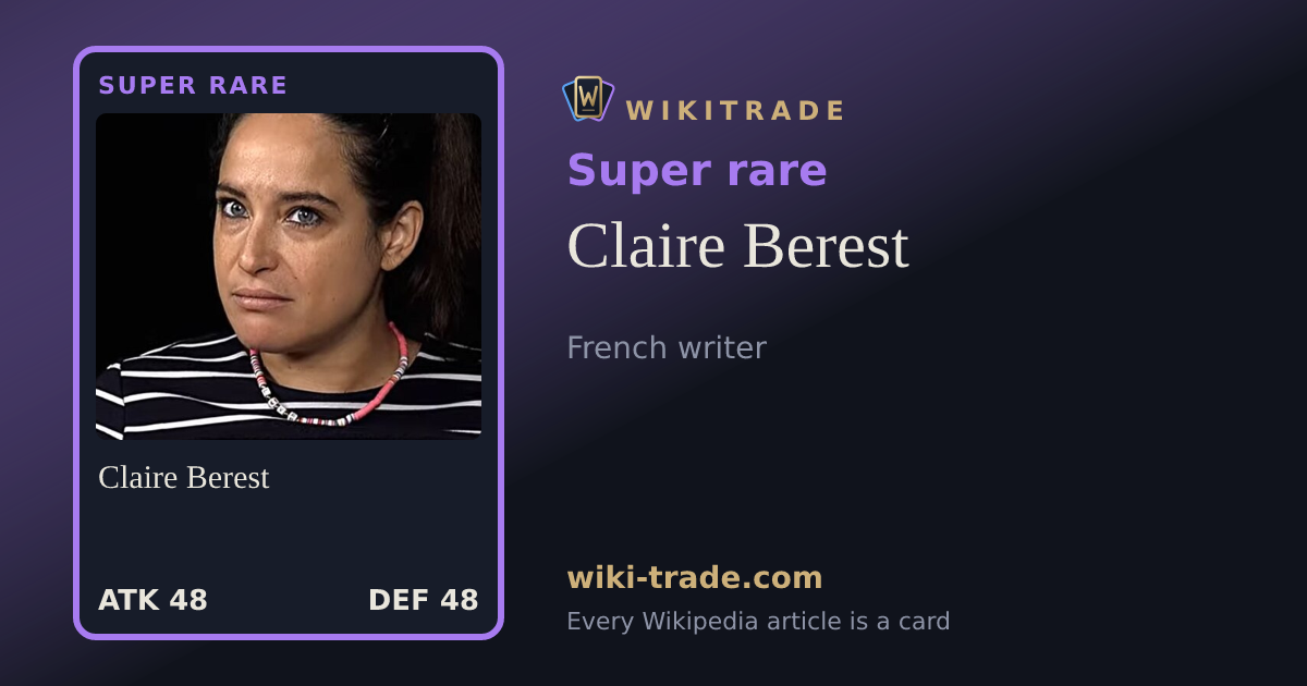 Claire Berest — Super rare card