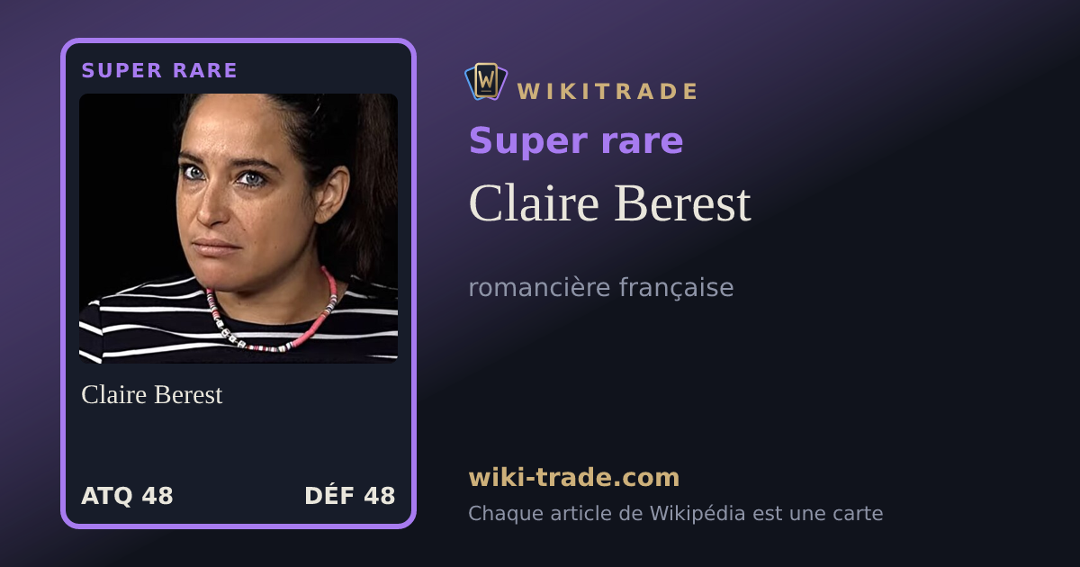 Claire Berest — carte Super rare