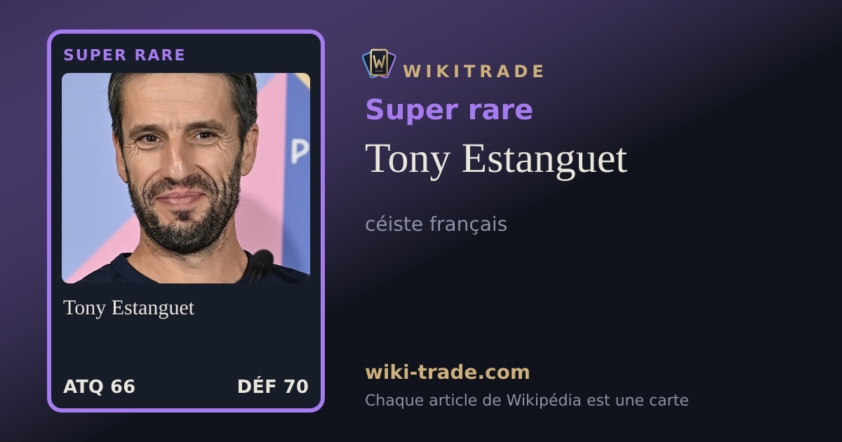 Tony Estanguet — carte Super rare