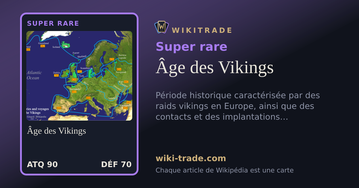 Âge des Vikings — carte Super rare