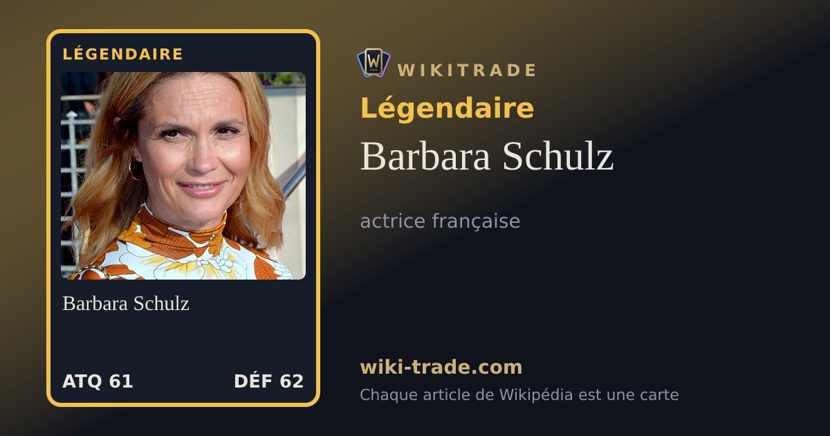 Barbara Schulz — carte Légendaire