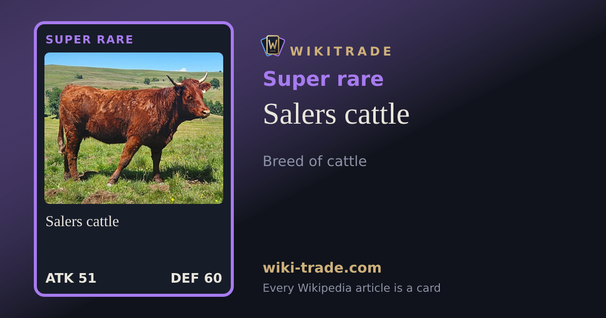 Salers cattle — Super rare card