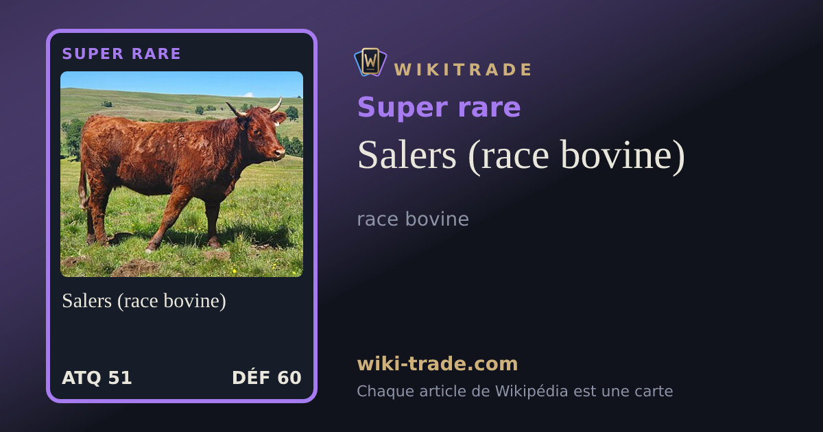 Salers (race bovine) — carte Super rare