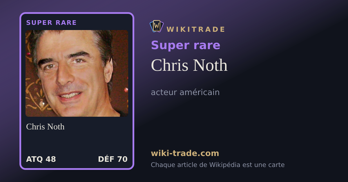 Chris Noth — carte Super rare