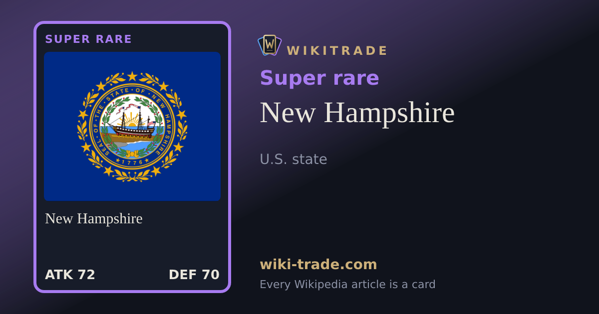 New Hampshire — Super rare card