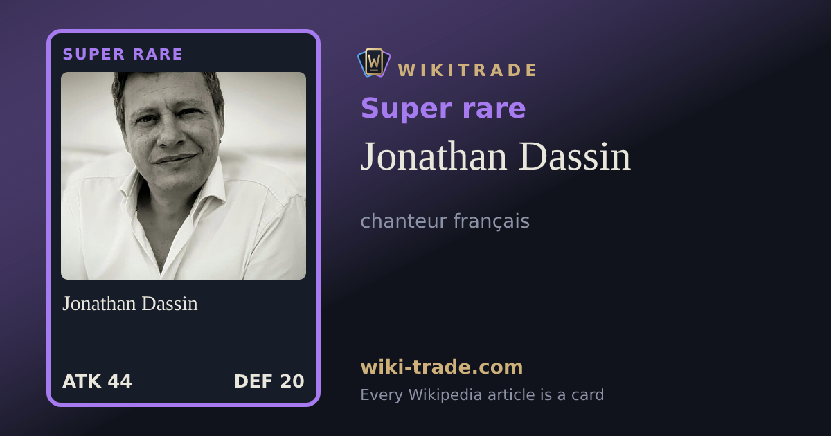 Jonathan Dassin — Super rare card