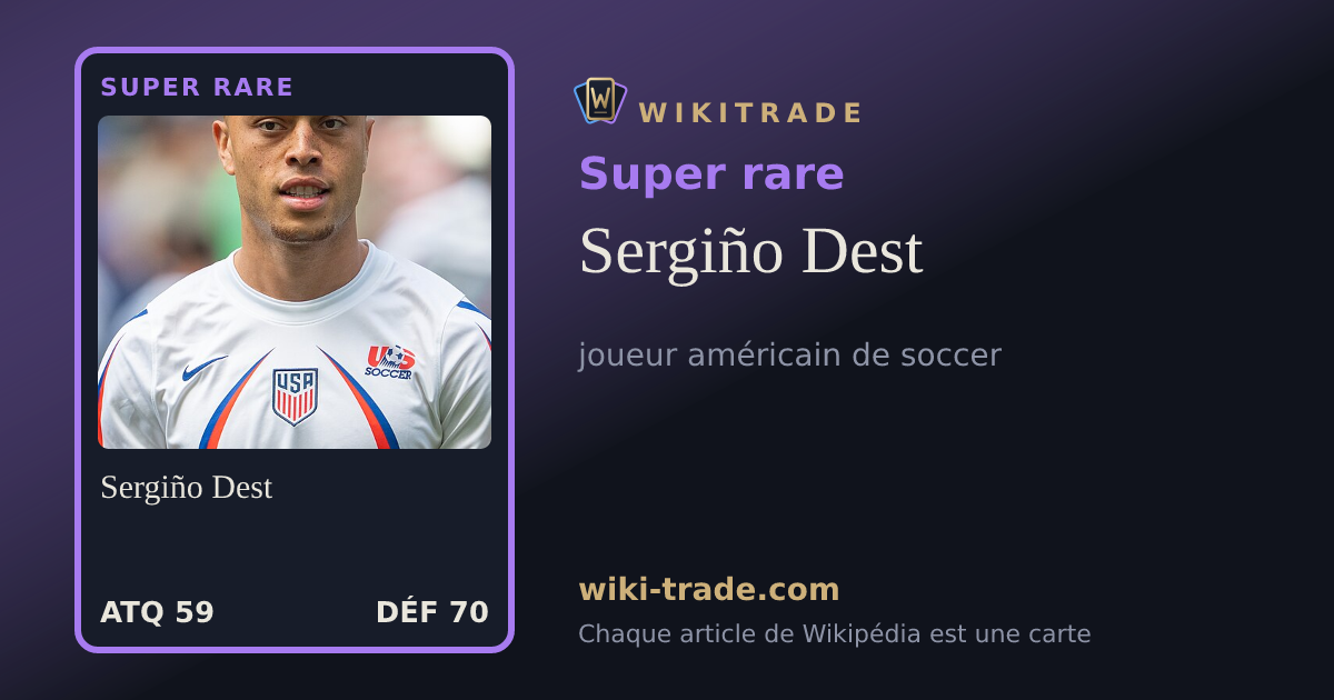 Sergiño Dest — carte Super rare