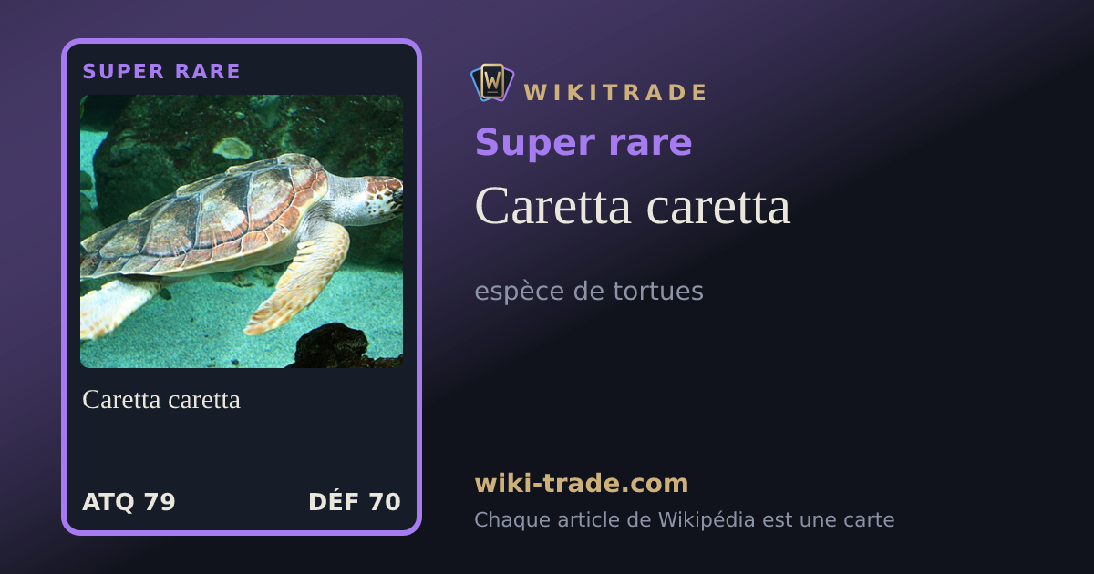 Caretta caretta — carte Super rare