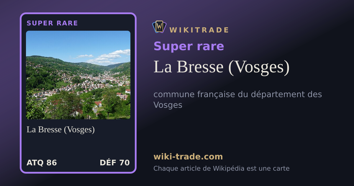 La Bresse (Vosges) — carte Super rare
