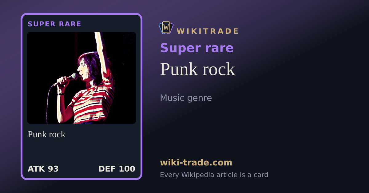 Punk rock — Super rare card